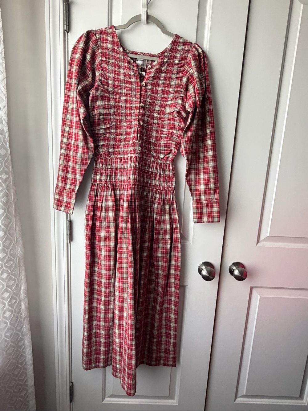 NWT Damson Madder Sienna Smocked Midi dress